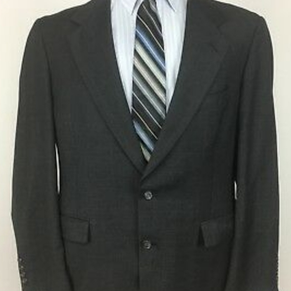 Men's Stafford Essentials Black Blazer